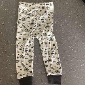 Like new! burts bee baby pajama bottom 3-6m